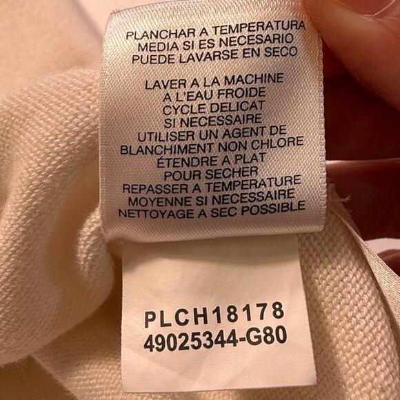 Jones New York Signature 3-Button Shawl Collar Sweater Cream Approx Size XL - Picture 11 of 13